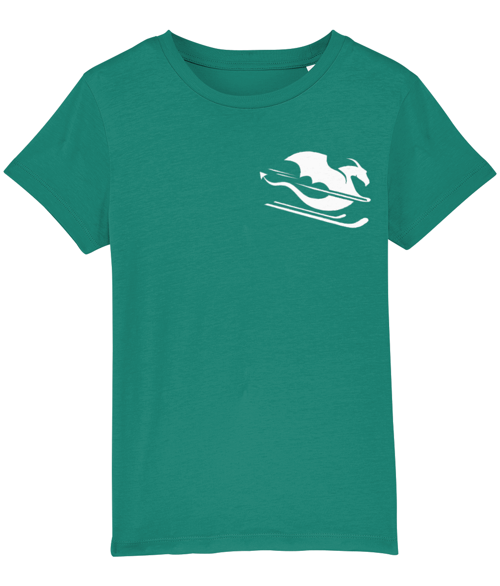 Otroška kratka majica - z belim zmajem