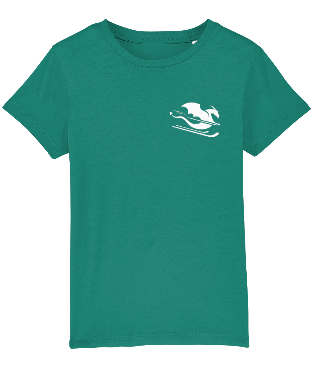 Otroška kratka majica - z belim zmajem - slika 3