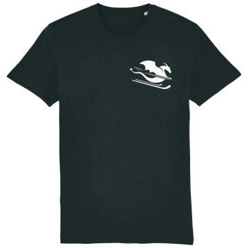 Majica s kratkimi rokavi z belim zmajem