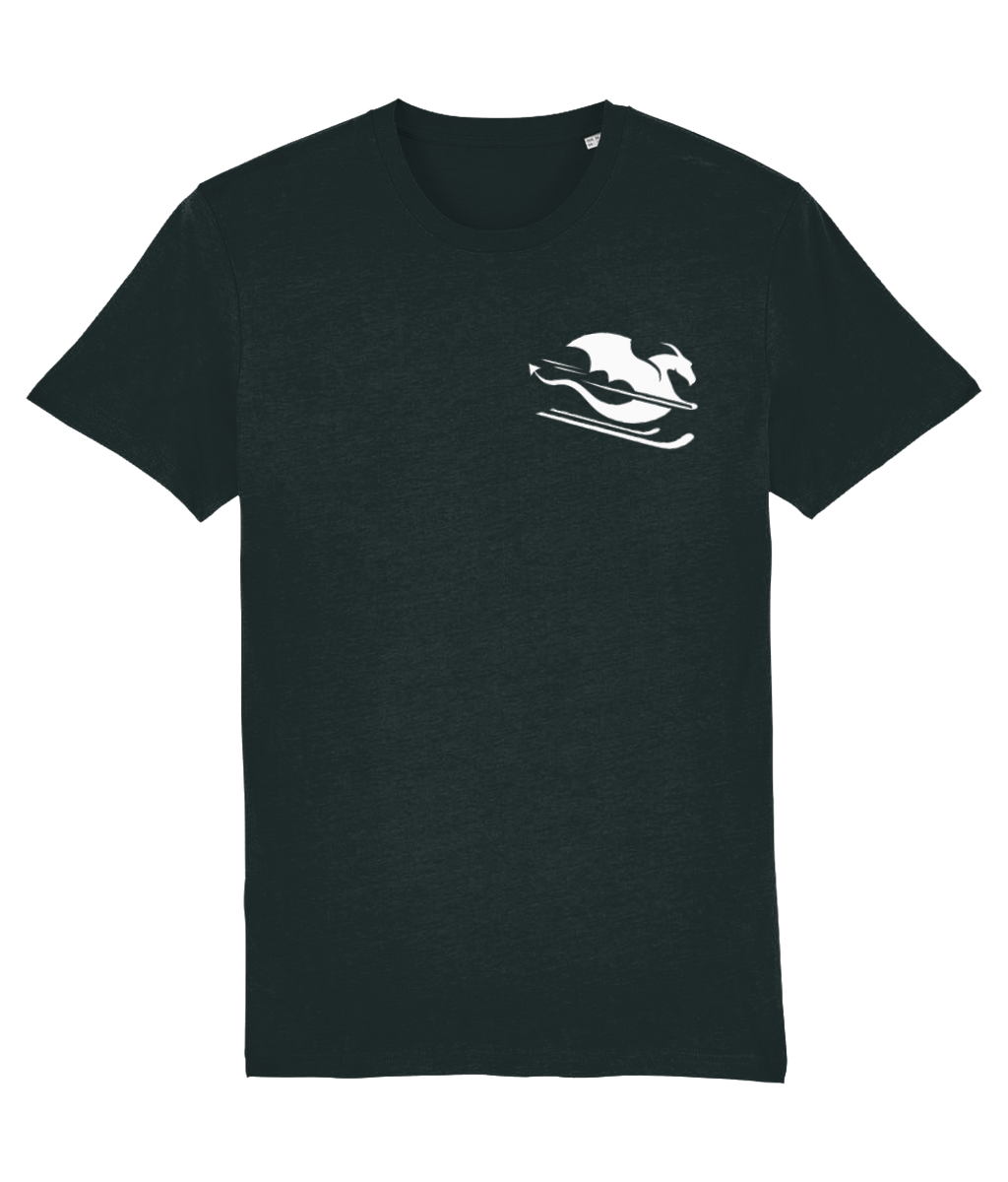 Majica s kratkimi rokavi z belim zmajem