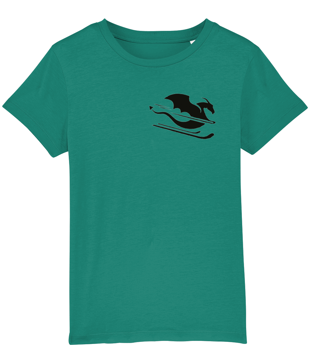 Otroška majica s kratkimi rokavi s črnim zmajem - slika 3