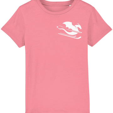 Otroška majica s kratkimi rokavi z belim zmajem