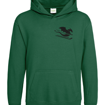 Otroški hoodie s črnim zmajem