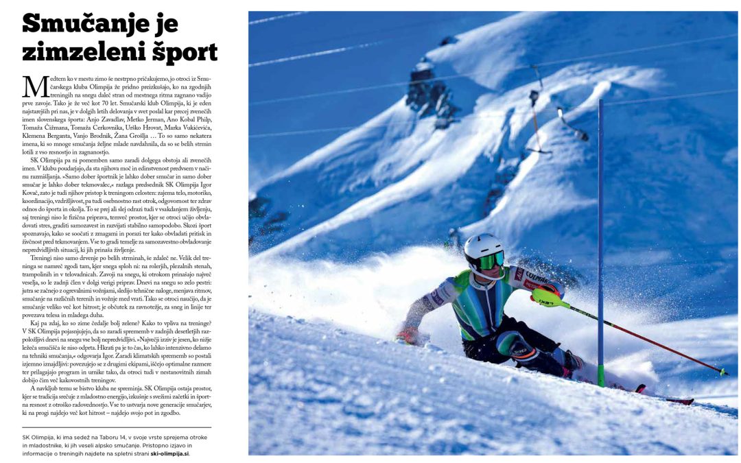 SK Olimpija omenjena v glasilu Mestne občine Ljubljana